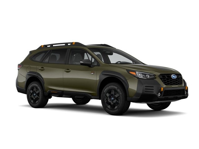 2023 Subaru Outback Wilderness in Autumn Green Metallic — front three-quarter view