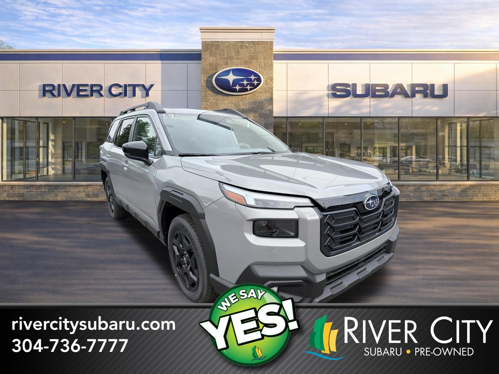 2026 Subaru OUTBACK Limited in River Rock Pearl — front three-quarter view