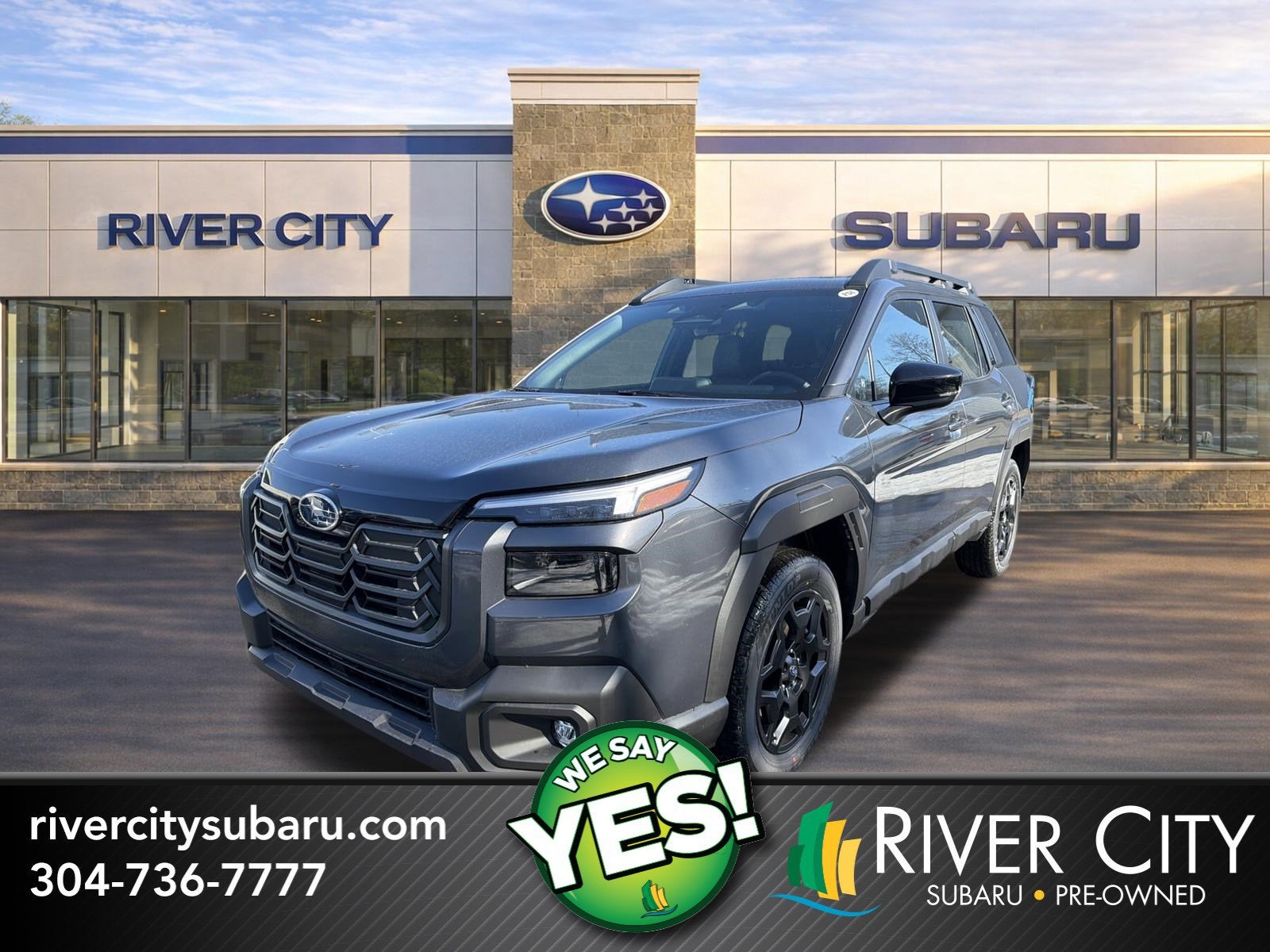 2026 Subaru OUTBACK Limited in Magnetite Gray Metallic — front three-quarter view