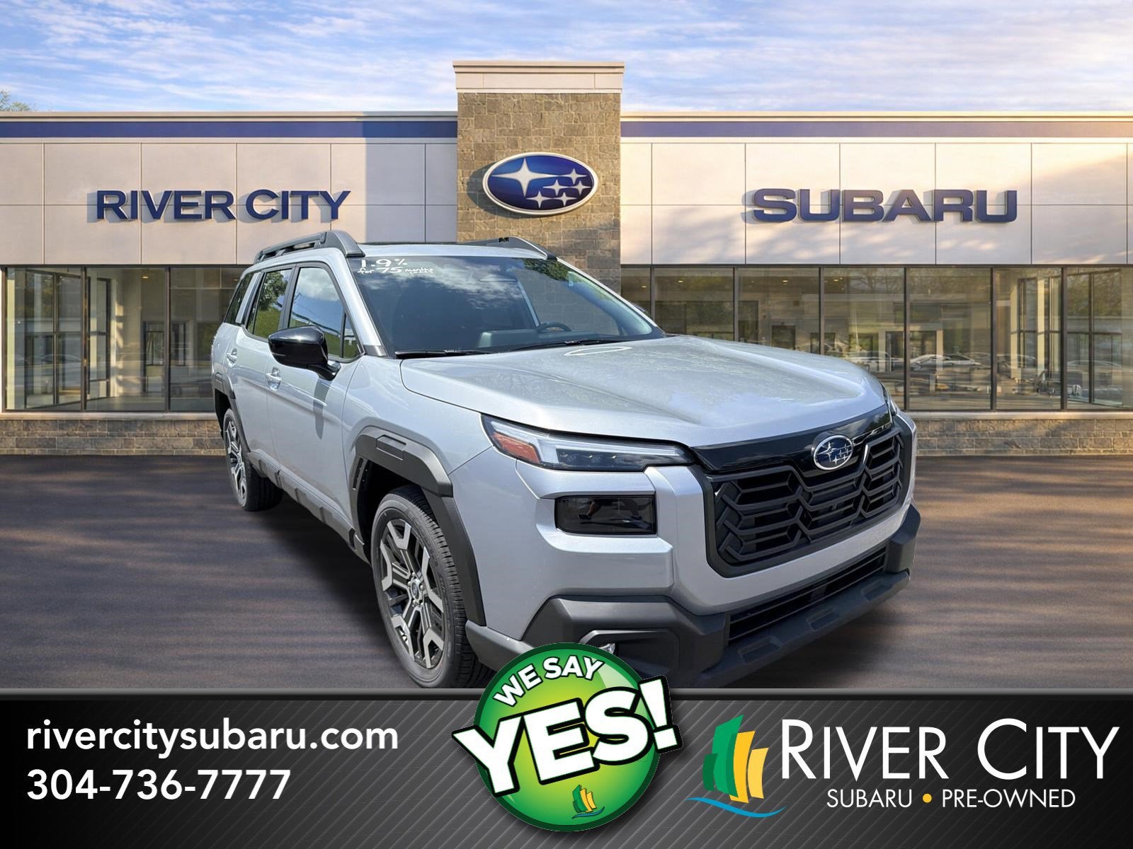 2026 Subaru OUTBACK Touring XT in Ice Silver Metallic — front three-quarter view