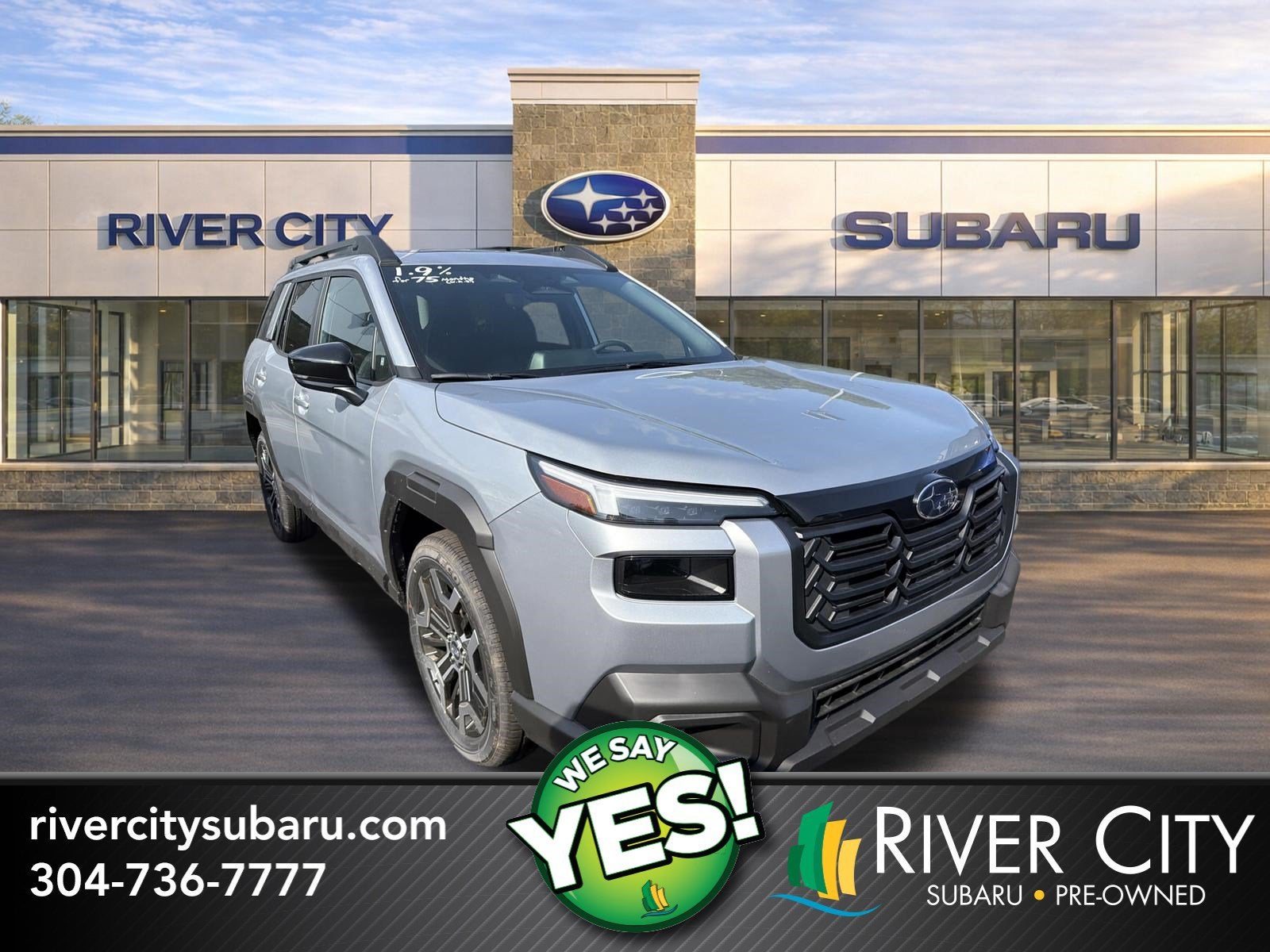 2026 Subaru OUTBACK Touring XT in Ice Silver Metallic — front three-quarter view
