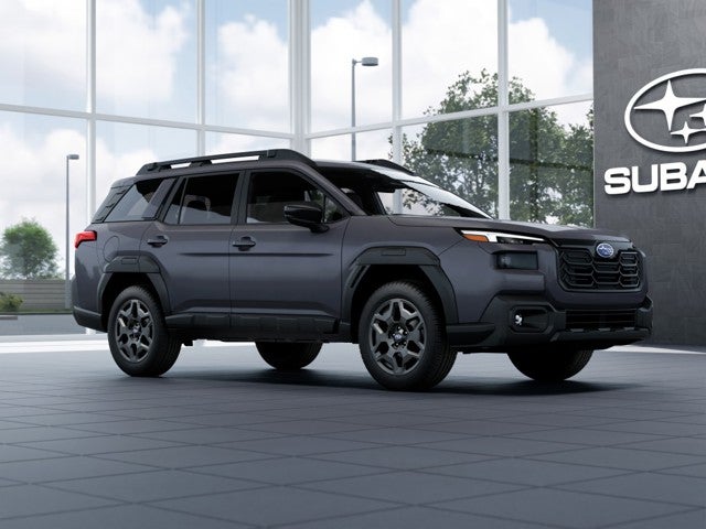 2026 Subaru OUTBACK Premium in Magnetite Gray Metallic — front three-quarter view